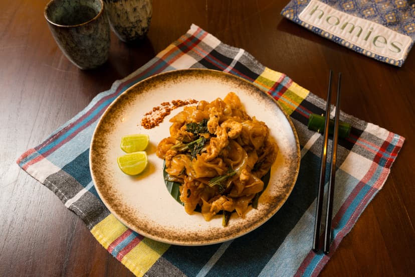 Thai dish presentation