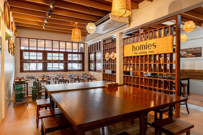 Cooking class environment