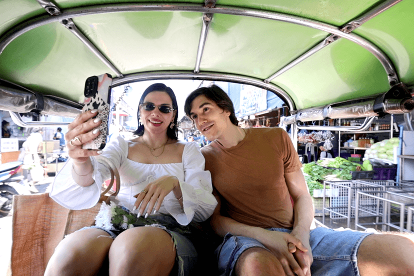 Students cooking together